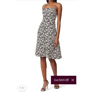 HVN Atlanta Button Front Strappy Dress Hearts Size 12